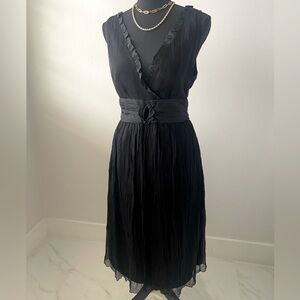 NWT Black silk dress